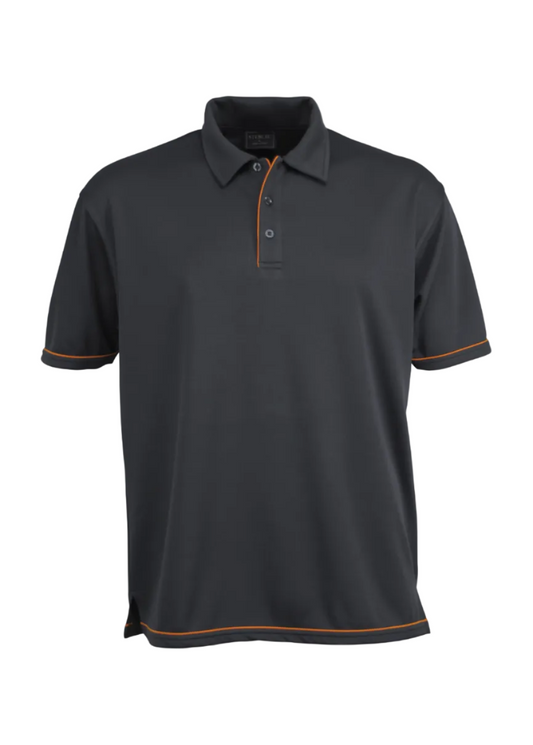 Stencil Mens Short Sleeve Cooldry Polo