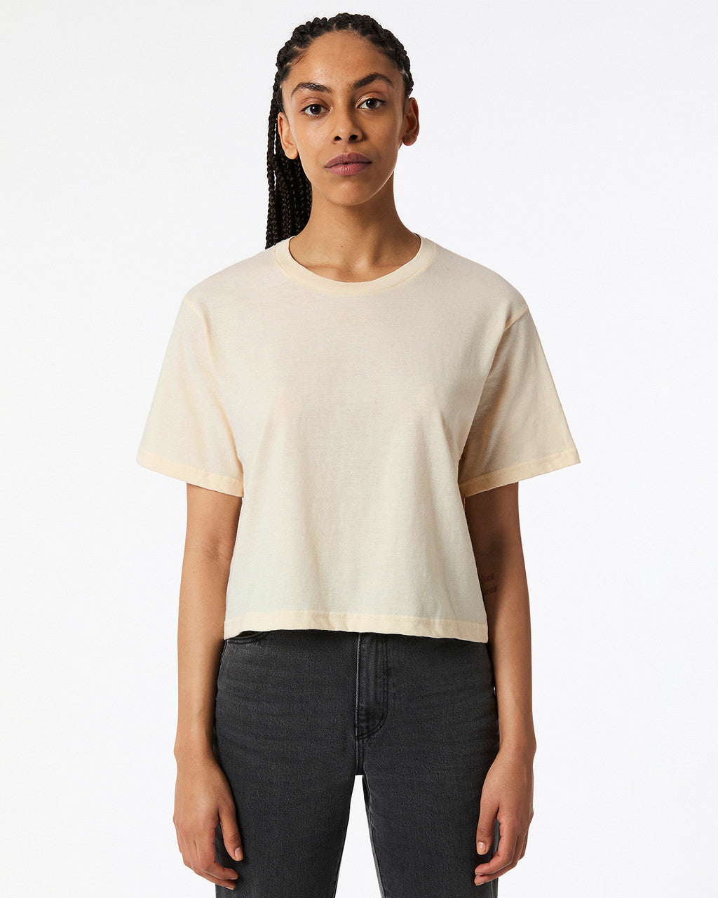 American Apparel Womens Fine Jersey Boxy T-shirt