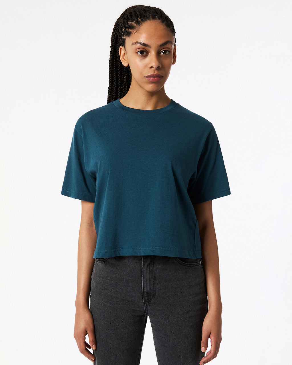 American Apparel Womens Fine Jersey Boxy T-shirt