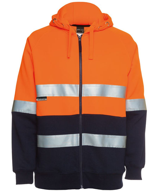 JBs Wear Hi Vis (D+N) Full Zip Fleece Hoodie
