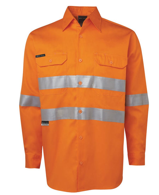 JBs Wear Hi Vis L/S (D+N) 150G Work Shirt