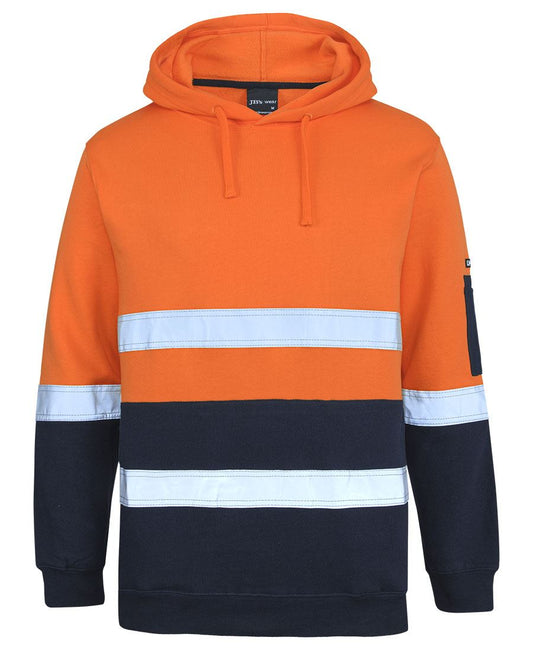 JBs Wear Hi Vis 310 (D+N) Cotton Pull Over Fleece Hoodie