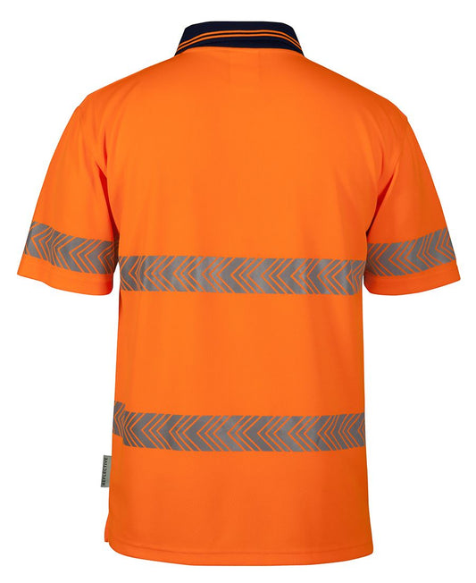 JBs Wear Hi Vis Segmented Tape Short Sleeve Polo