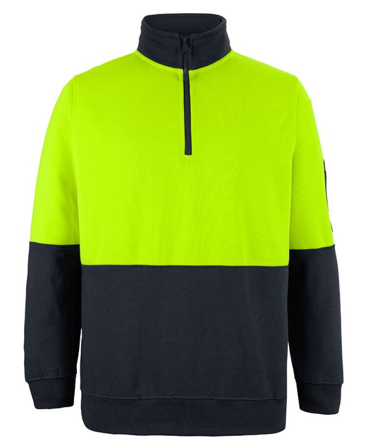 JBs Wear Hi Vis 1/2 Zip Fleecy