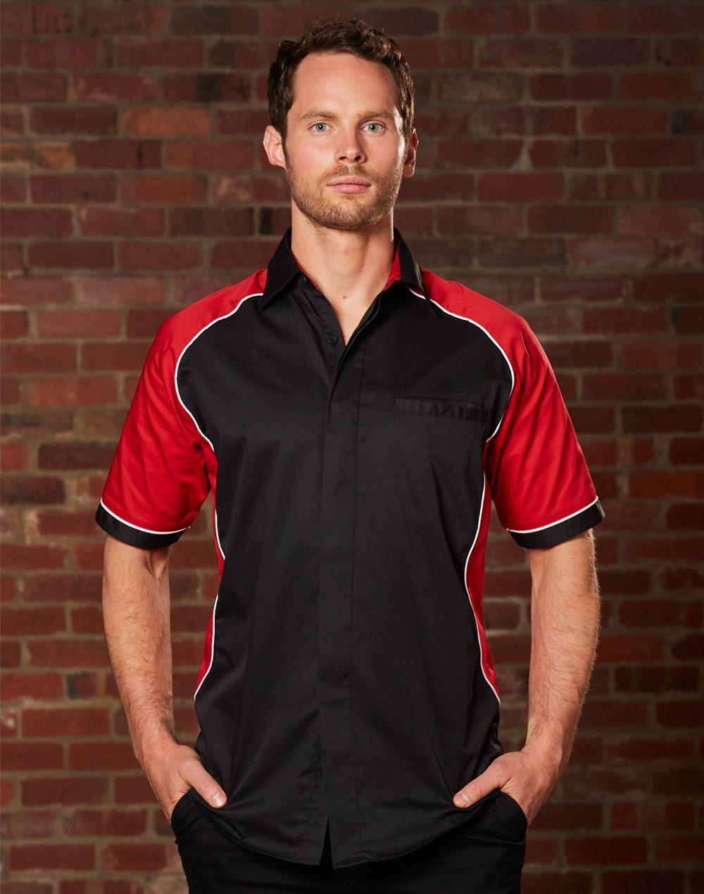 Winning Spirit Men's Arena Tri-colour Contrast Shirt