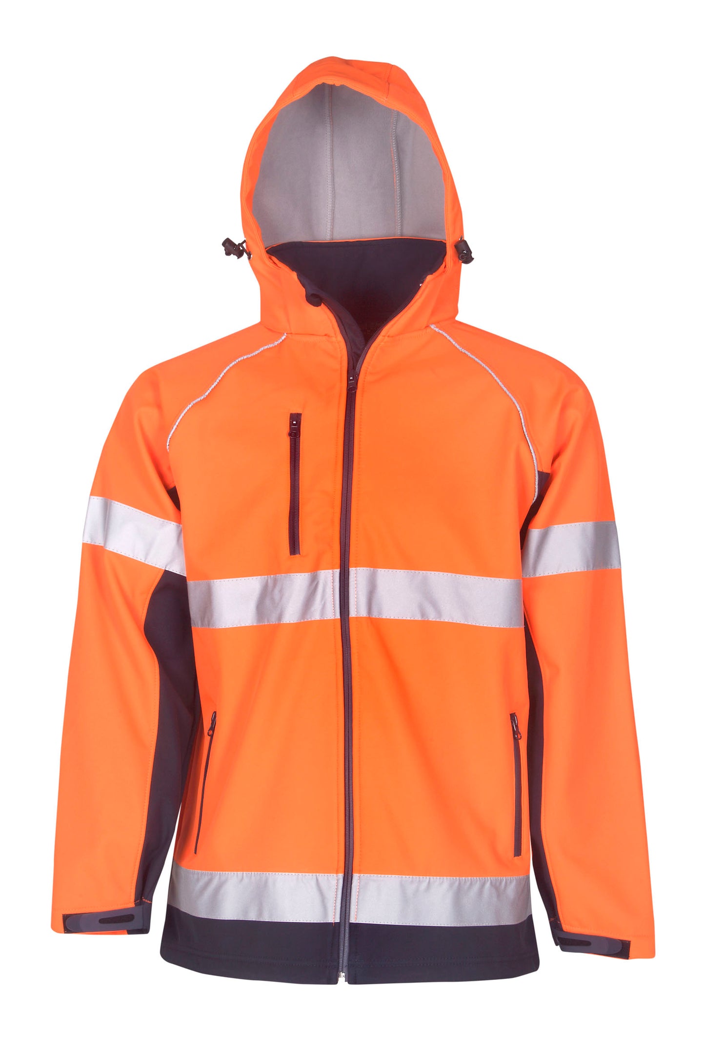 Blue Whale Hooded Hi Vis Soft Shell Jackets D/N Use