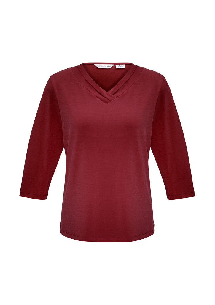 Biz Collection Womens Lana 3/4 Sleeve Top