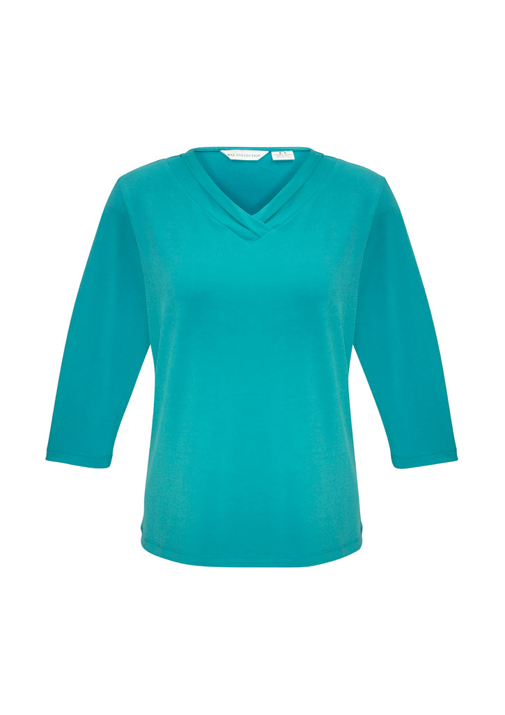 Biz Collection Womens Lana 3/4 Sleeve Top