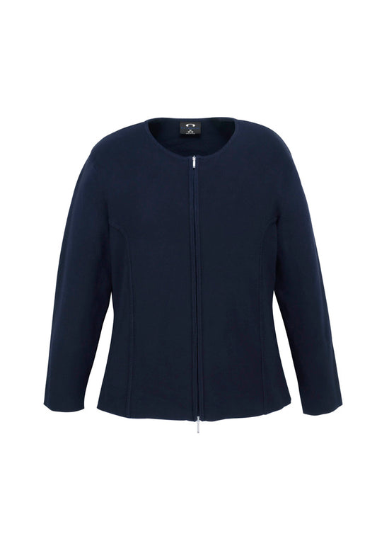 Biz Collection - Womens 2-Way Zip Cardigan
