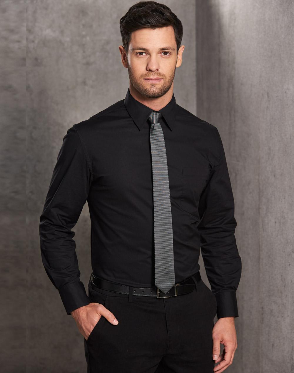 Winning Spirit Mens Cotton/Polo Stretch Long Sleeve Shirt