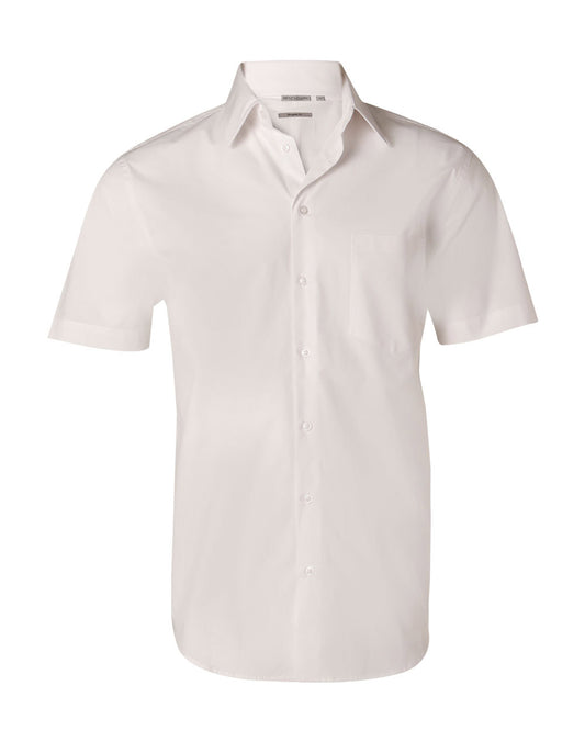 Winning Spirit Mens Cotton/Polo Stretch Short Sleeve Shirt