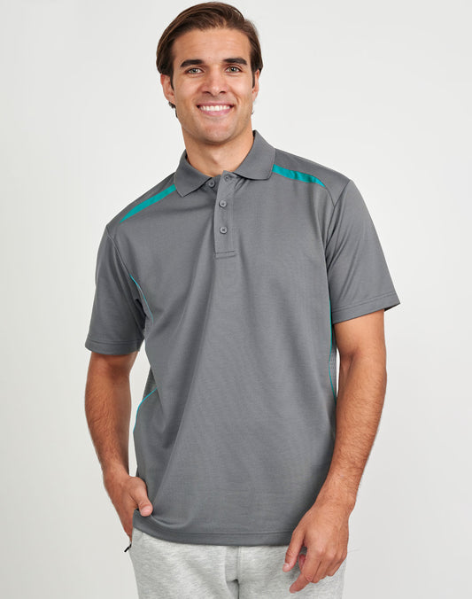 Winning Spirit Mens Sustainable Poly/Cotton Contrast S/S Polo