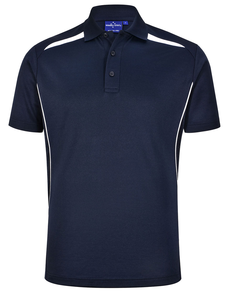 Winning Spirit Mens Sustainable Poly/Cotton Contrast S/S Polo