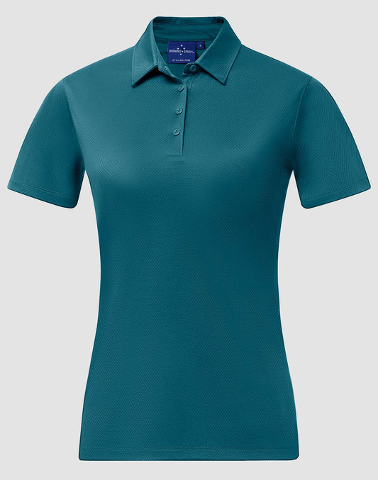 Winning Spirit PS96 SUSTAINABLE JACQUARD KNIT POLO Ladies