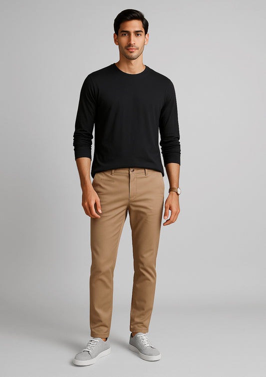 Biz Collection - Mens Traveller Tapered Stretch Chino Pant