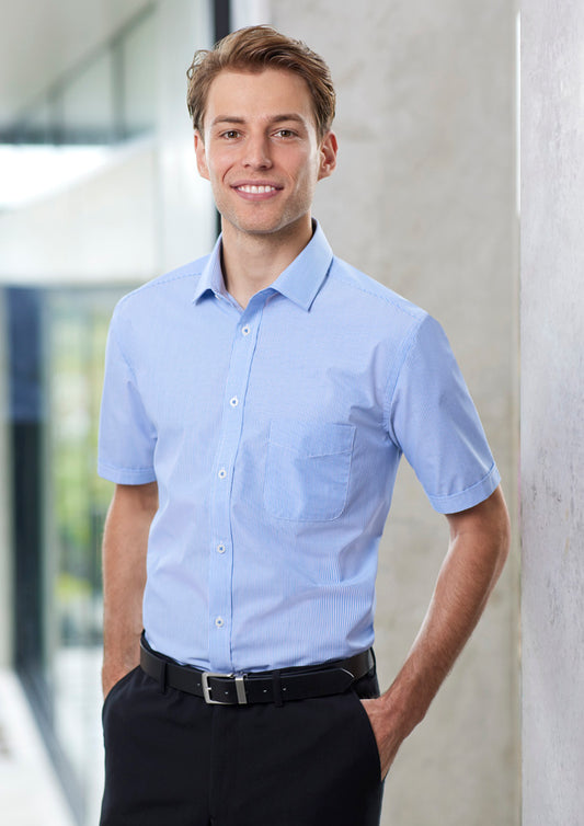Biz Collection Mens Euro Short Sleeve Shirt