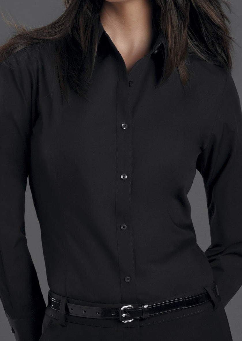 John Kevin Style 101 Black Womens Long Sleeve