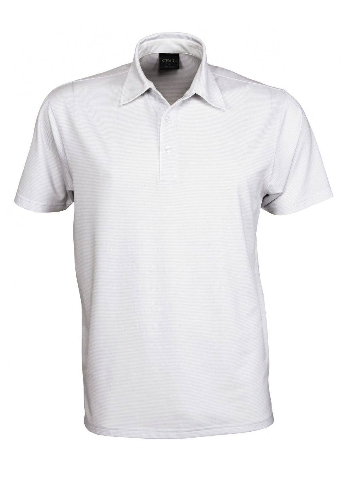 Stencil Mens Silvertech Polo
