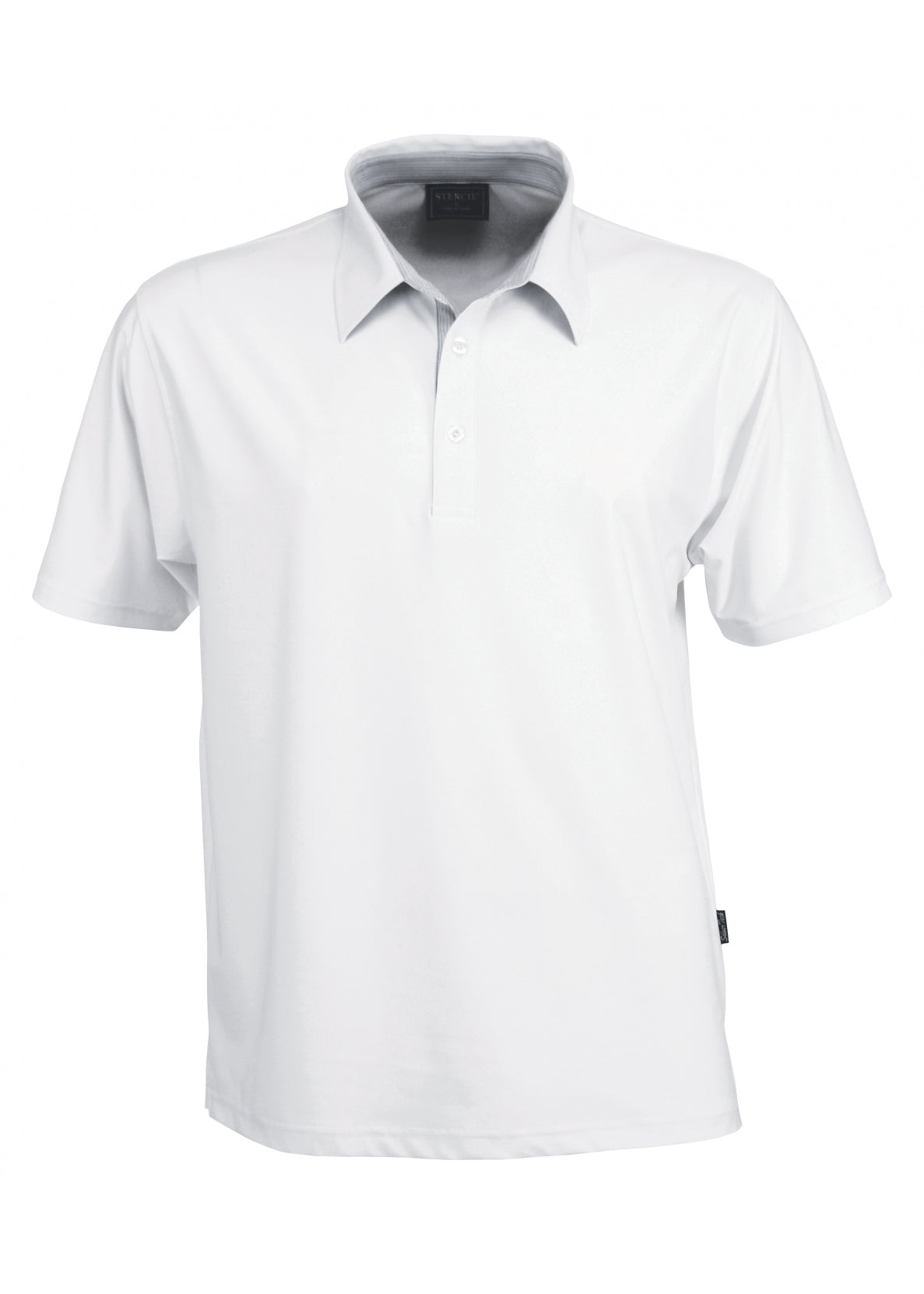 Stencil Mens Argent Polo