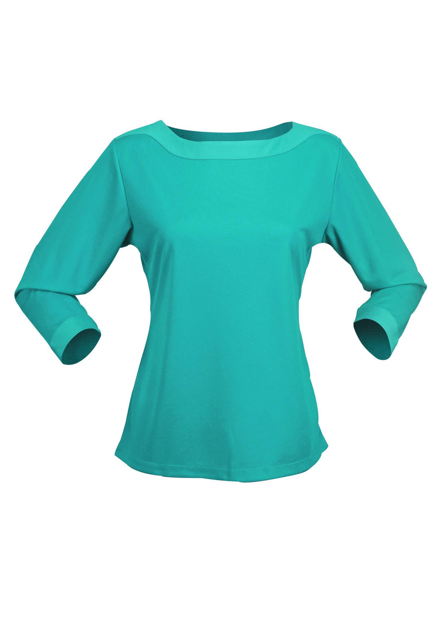 Stencil 3/4s Sleeve Argent Ladies Top