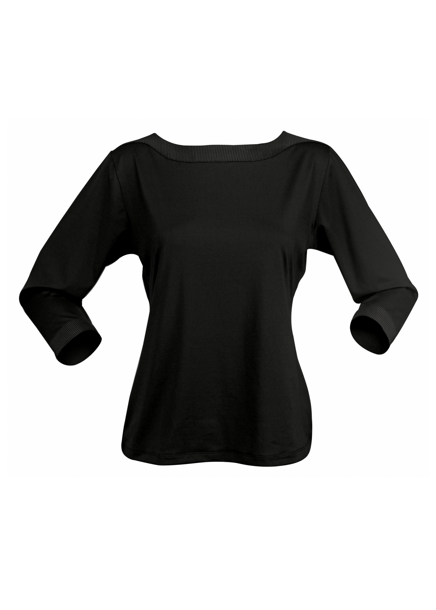 Stencil 3/4s Sleeve Argent Ladies Top