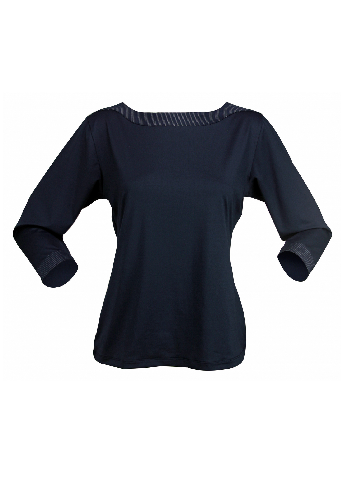 Stencil 3/4s Sleeve Argent Ladies Top