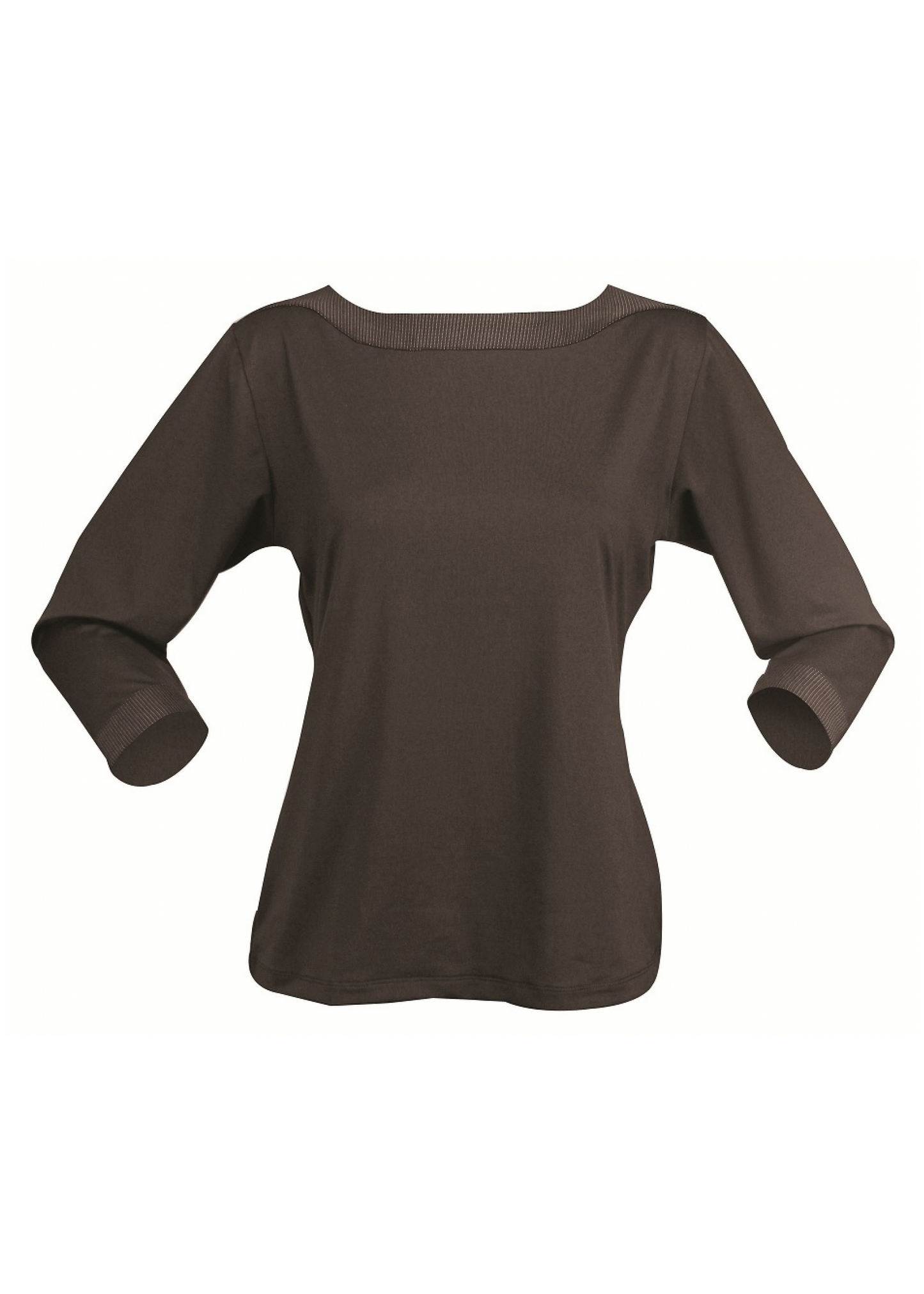 Stencil 3/4s Sleeve Argent Ladies Top