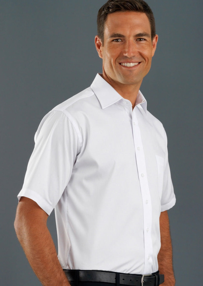 John Kevin Style 201 Mens Short Sleeve Poplin