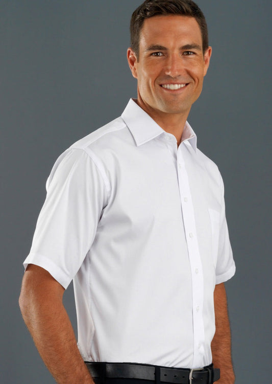 John Kevin Style 201 Mens Short Sleeve Poplin