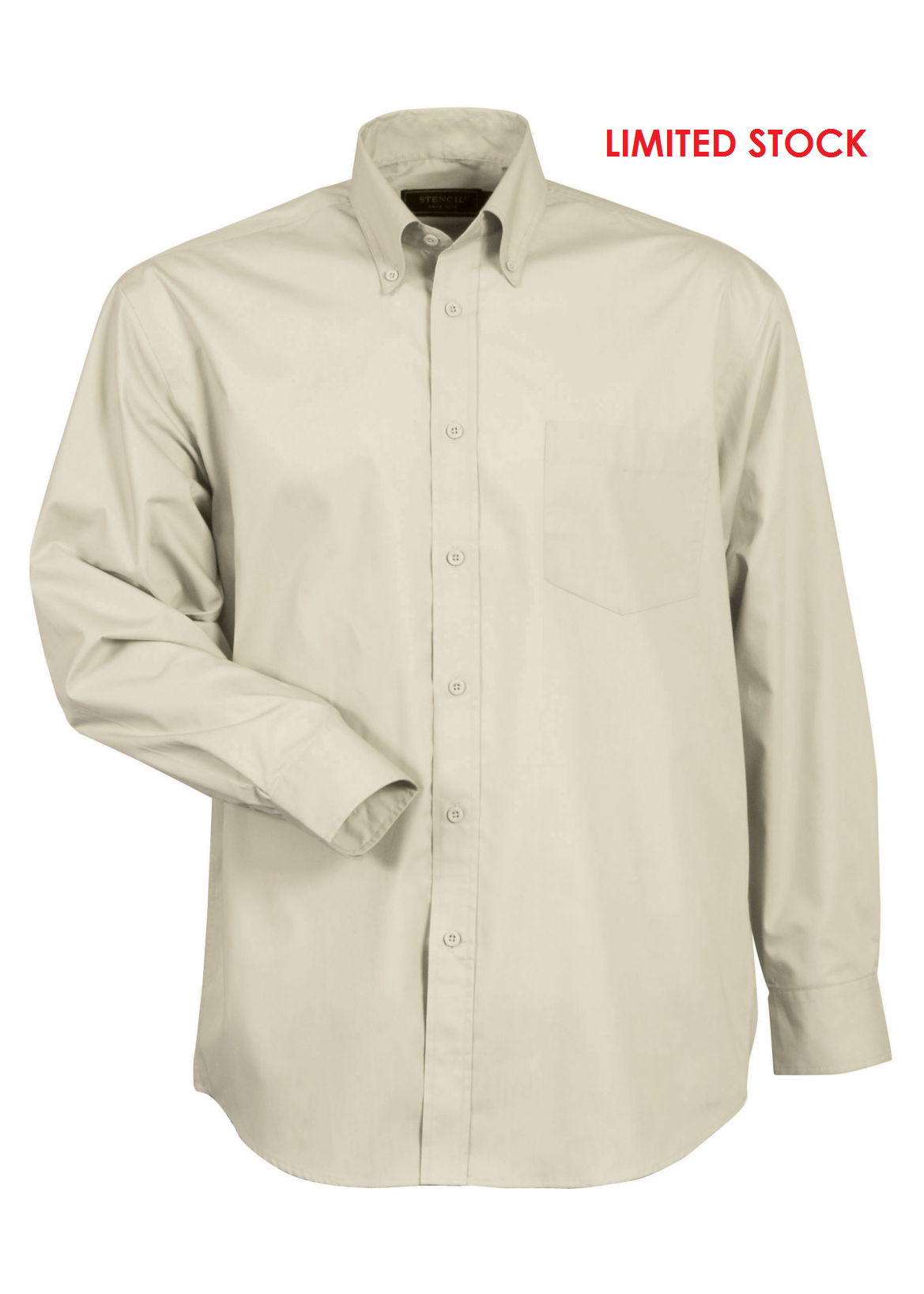 Stencil Mens Long Sleeve Nano Shirt