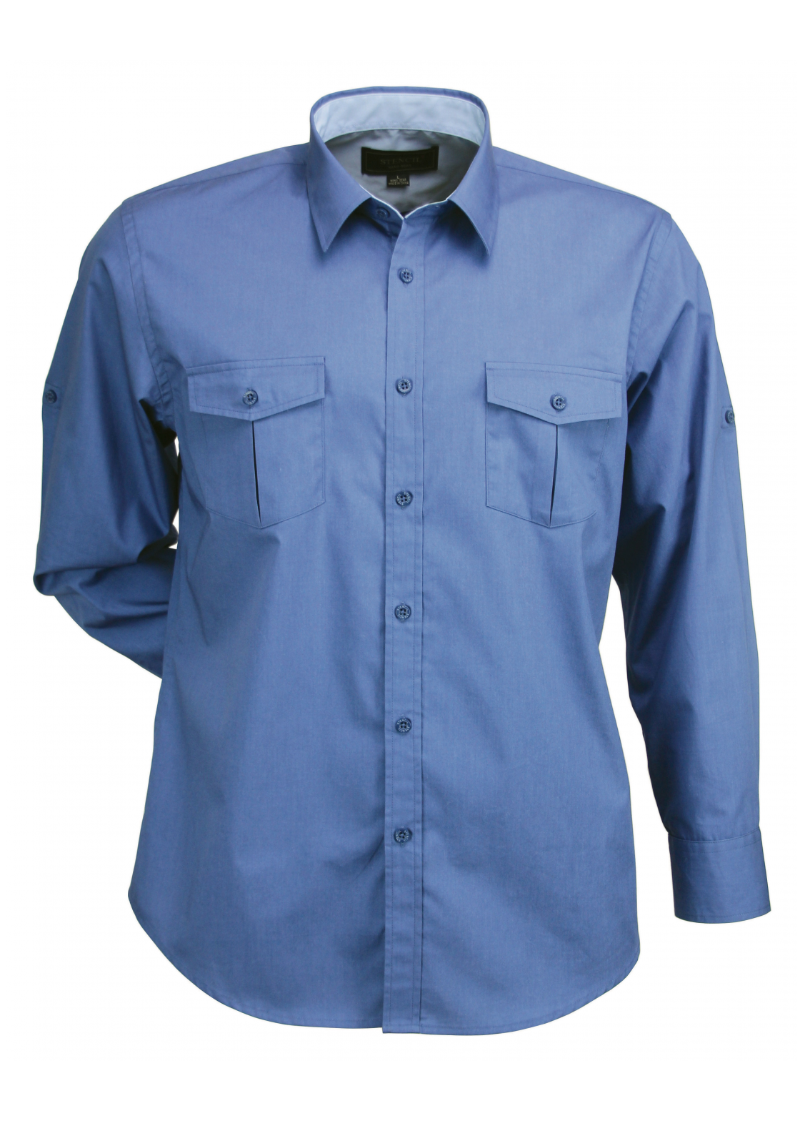 Stencil Mens Long Sleeve Hospitality Nano Shirt