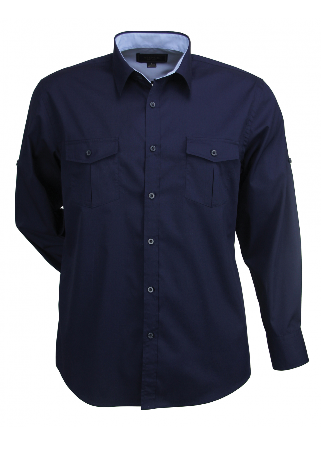 Stencil Mens Long Sleeve Hospitality Nano Shirt