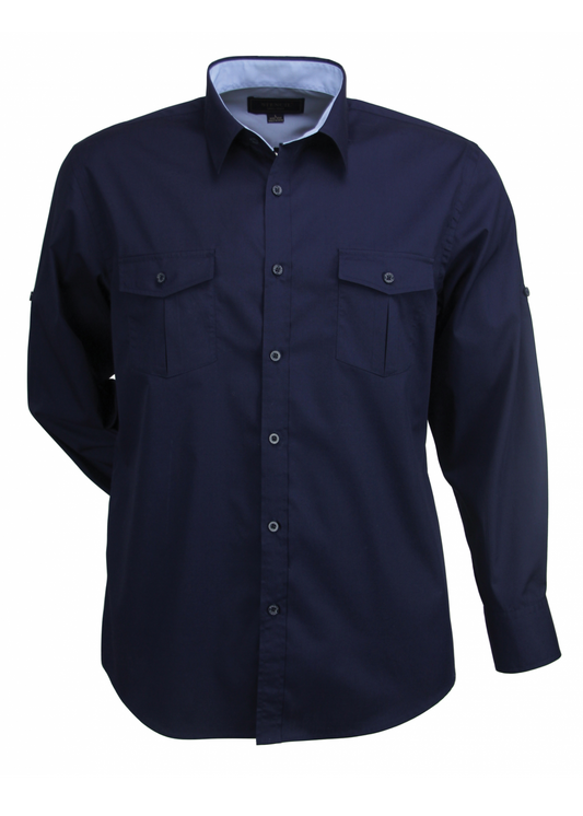 Stencil Mens Long Sleeve Hospitality Nano Shirt