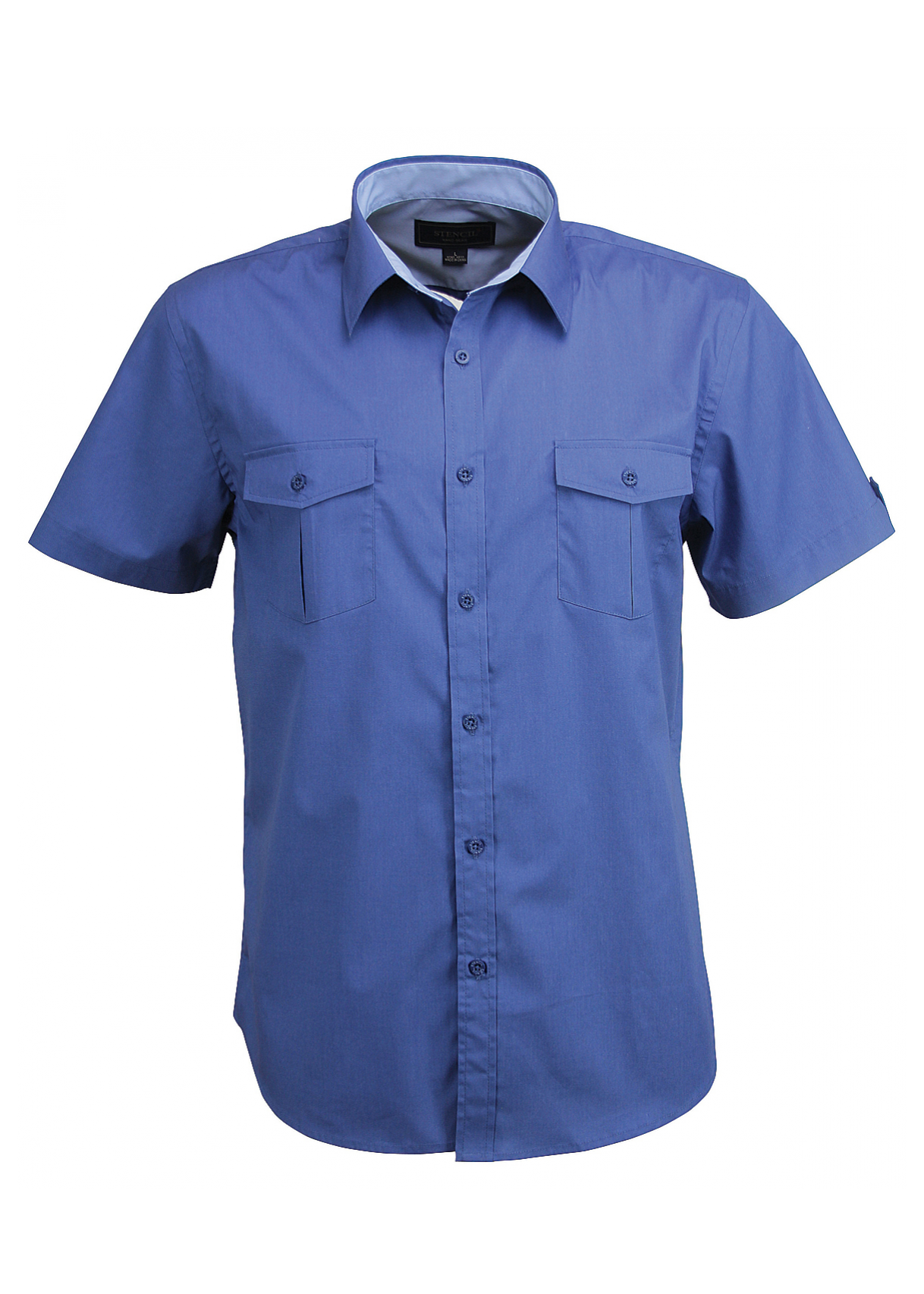 Stencil Mens Short Sleeve Hospitality Nano Shirt
