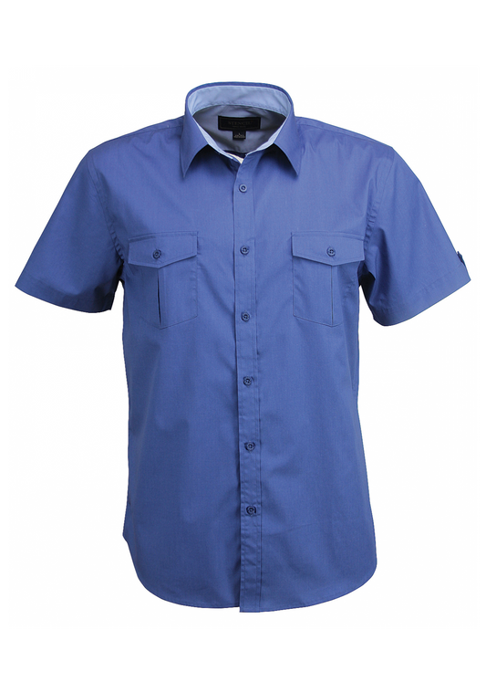 Stencil Mens Short Sleeve Hospitality Nano Shirt