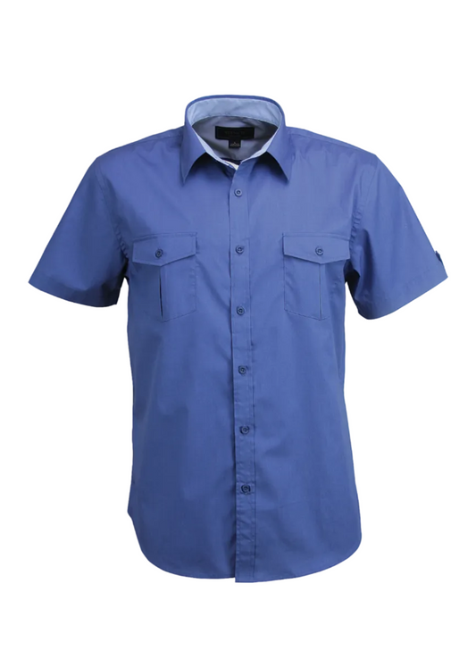 Stencil Mens Short Sleeve Hospitality Nano Shirt