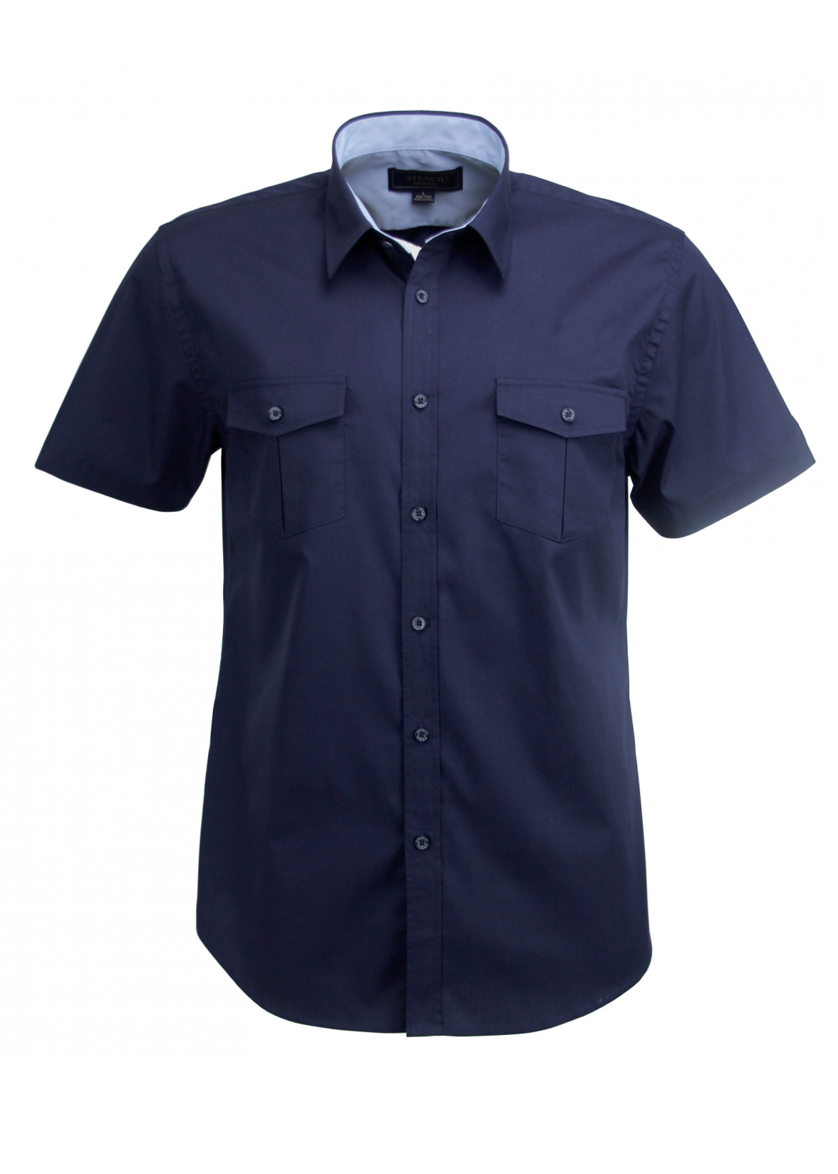 Stencil Mens Short Sleeve Hospitality Nano Shirt