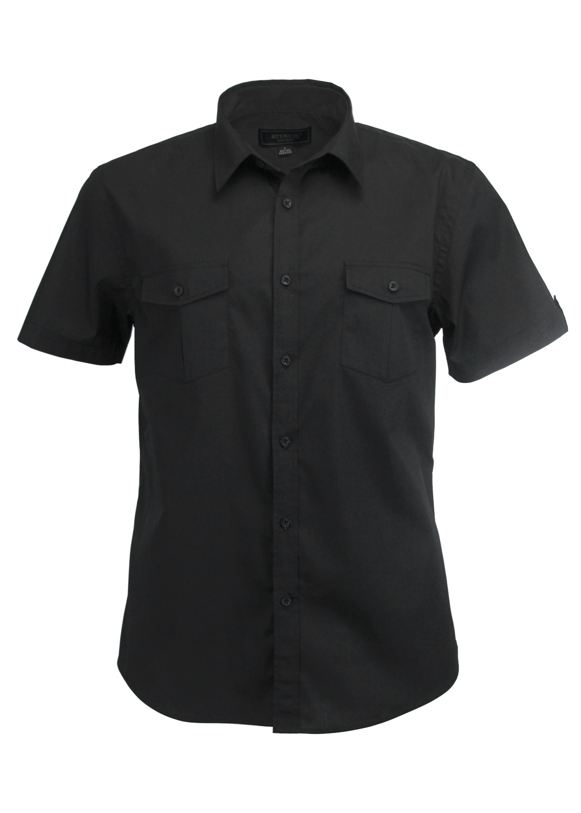 Stencil Mens Short Sleeve Hospitality Nano Shirt