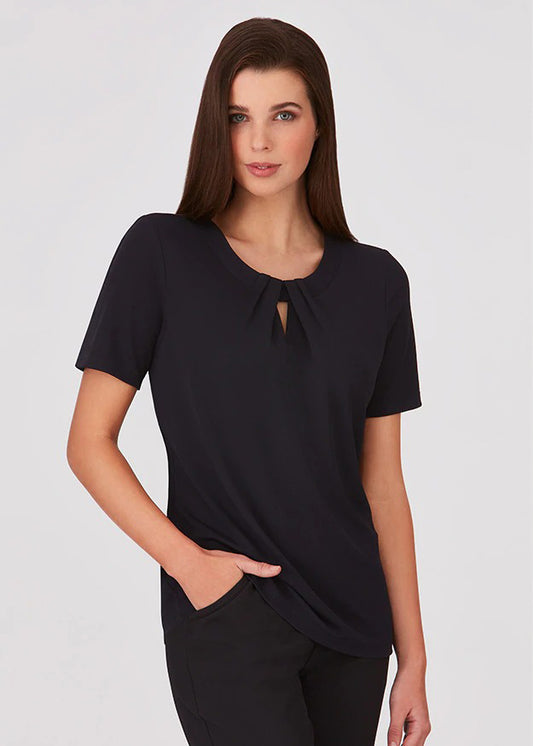 City Collection Ladies Keyhole Knit