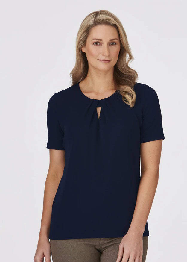 City Collection Ladies Keyhole Knit