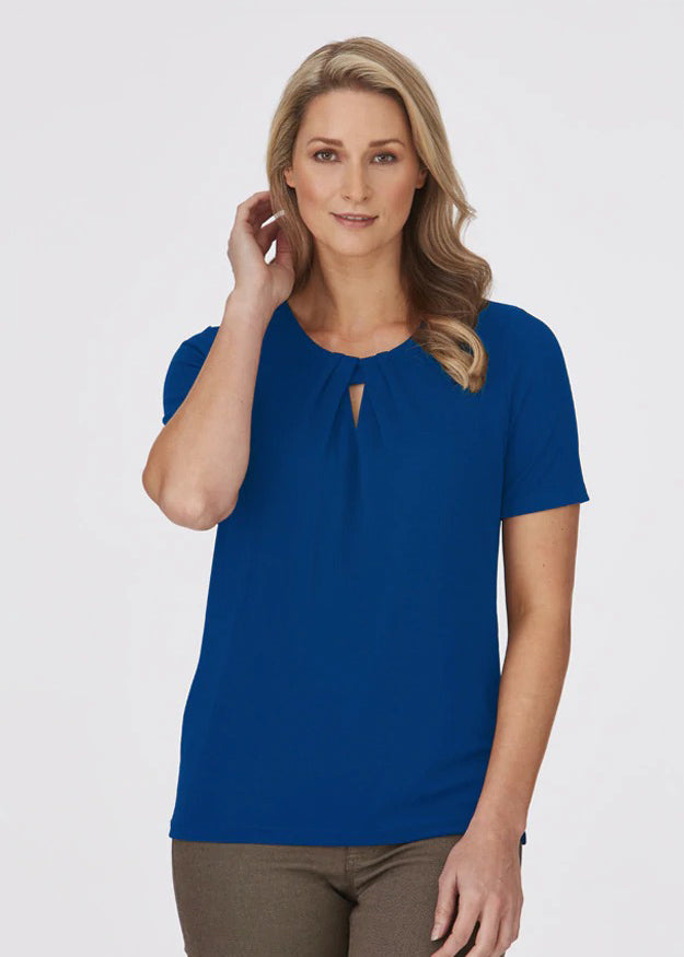 City Collection Ladies Keyhole Knit