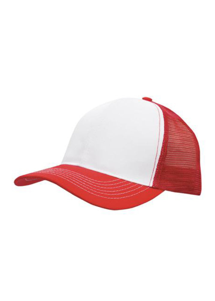 Headwear Breathable Poly Twill with Mesh Back