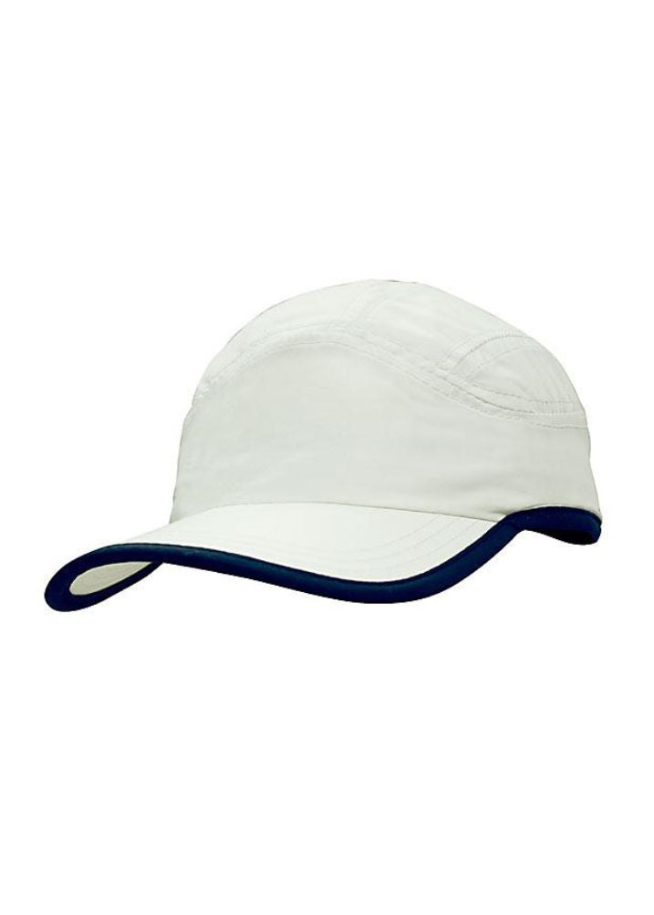 Headwear Microfibre and Mesh Sports Cap with Trimmed Peak