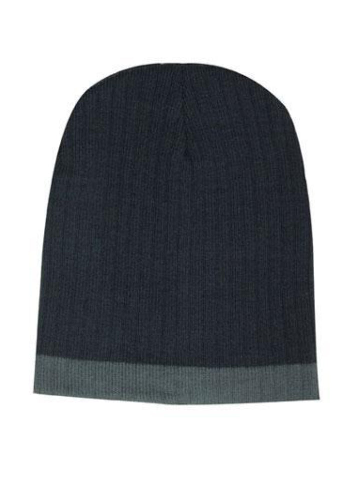 Headwear Two Tone Cable Knit Beanie