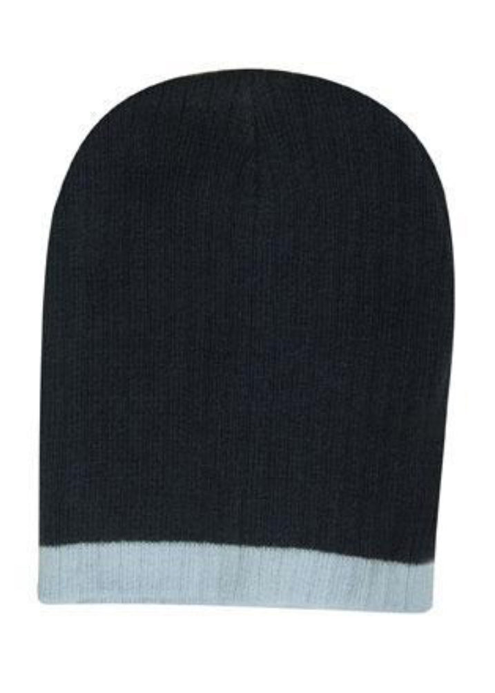Headwear Two Tone Cable Knit Beanie