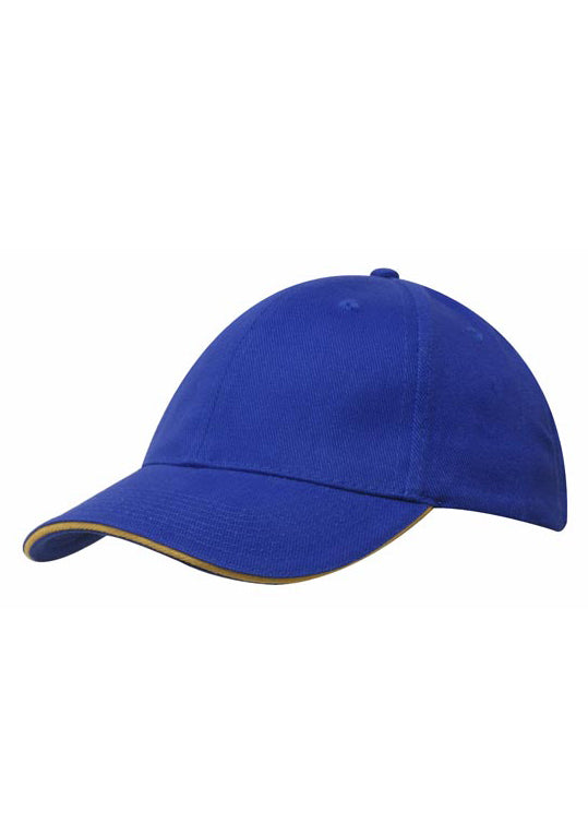 Headwear Brushed Heavy Cotton with Sandwich Trim Cap