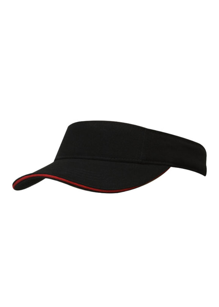 Headwear Brushed Heavy Cotton Visor Cap