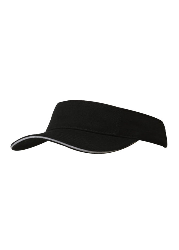 Headwear Brushed Heavy Cotton Visor Cap