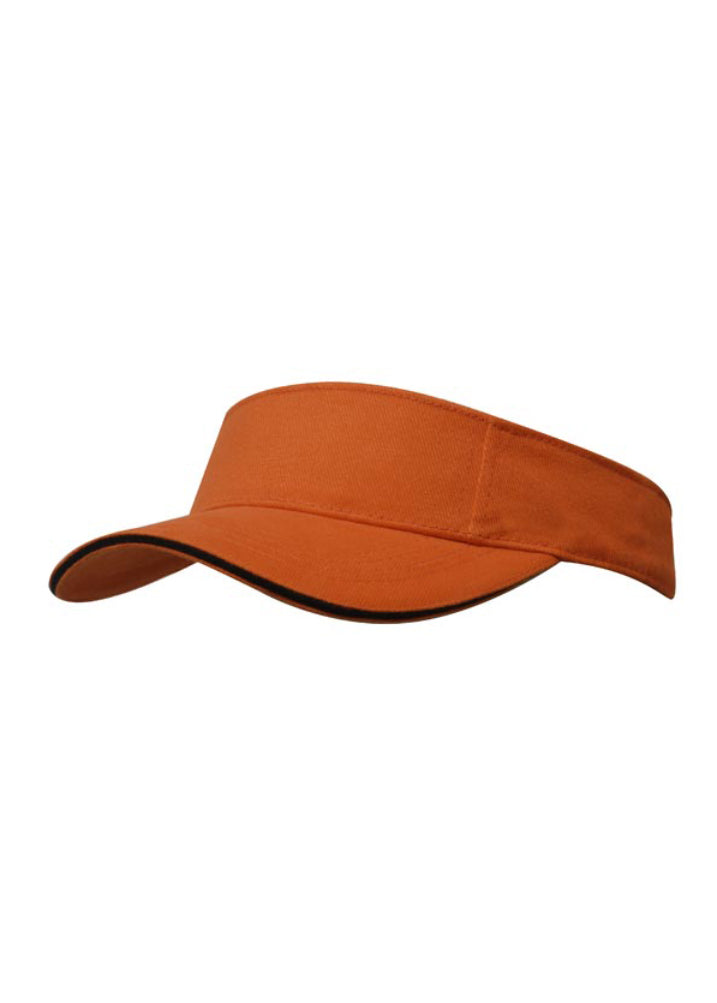 Headwear Brushed Heavy Cotton Visor Cap