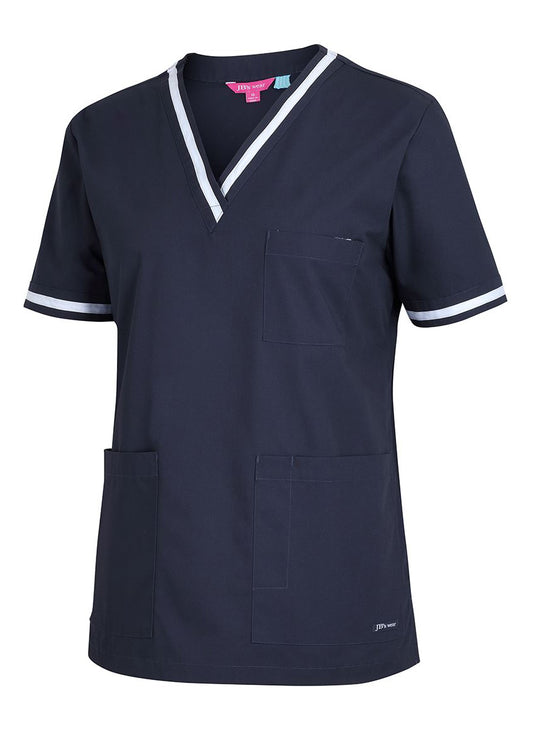 JBs Wear Ladies Contrast Scrub Top